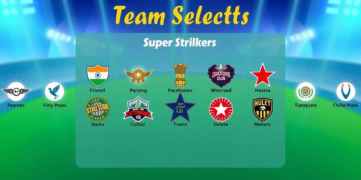 Indian Club Teams in Super Star Strikers Super Star Strikers team selection screen showing various Indian club teams with their logos